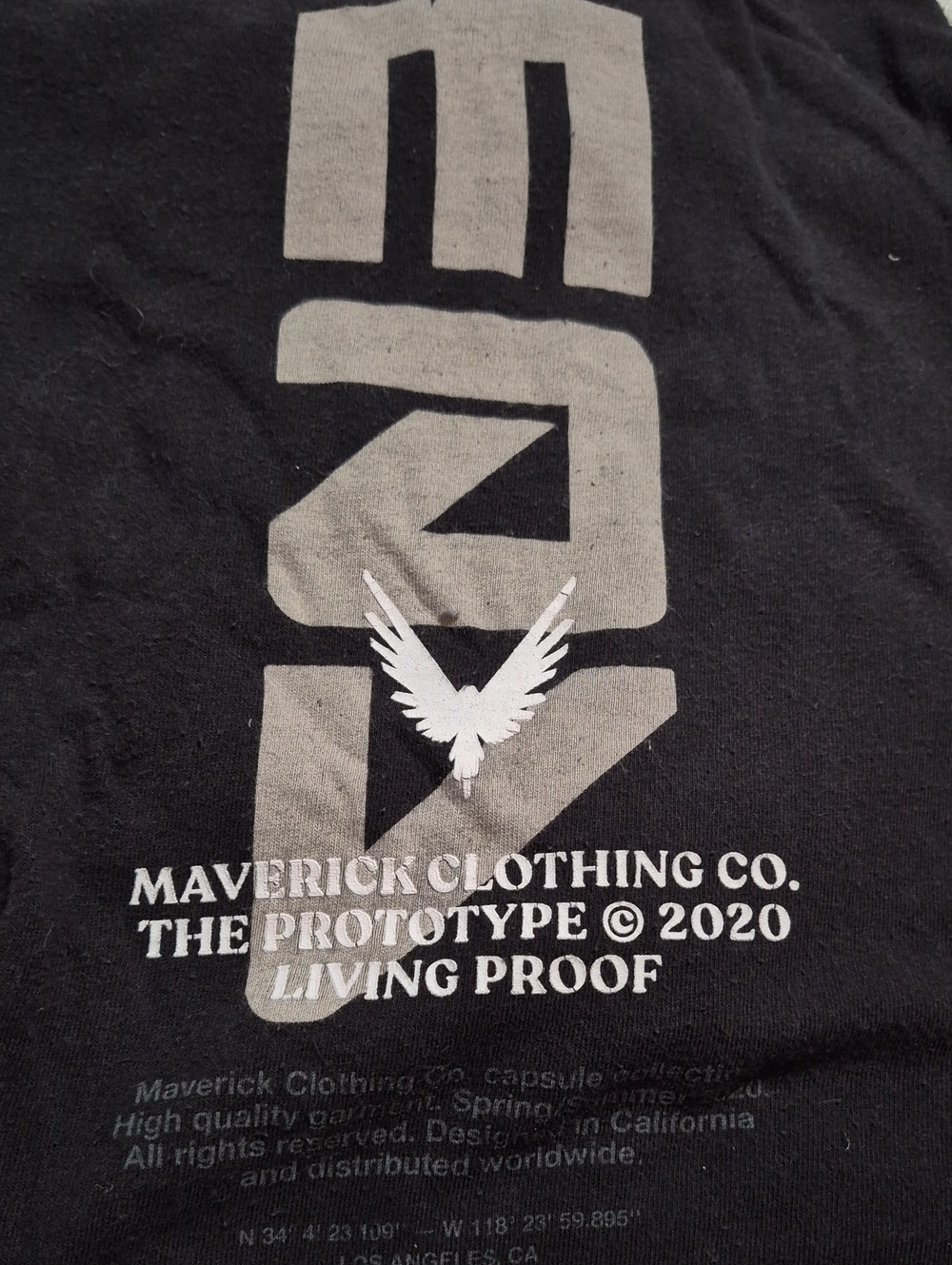 Maverick Men's Black Graphic Tee